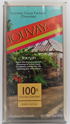 Jouvay 100% Pure Cacao Chocolate Bar