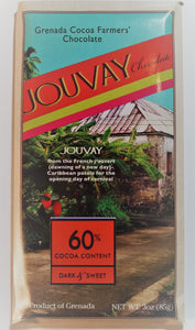 Jouvay 60% Dark & Sweet Chocolate Bar