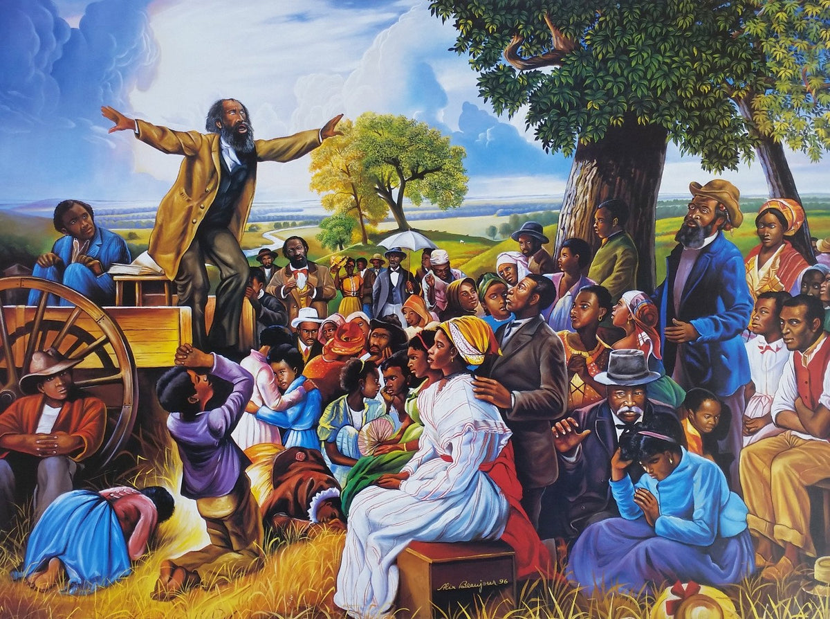 Wagon Preacher by Alix Beaujour 22"x30" Pier to Peer Customs